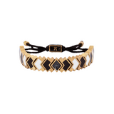 MIDDLE FOCUS BLACK-WHITE BRACELET