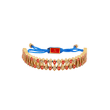 SLIM RHOMB WHITE STONE BRACELET